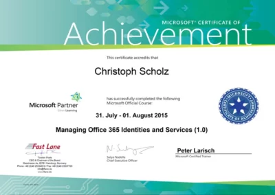 Zertifikat Microsoft 365