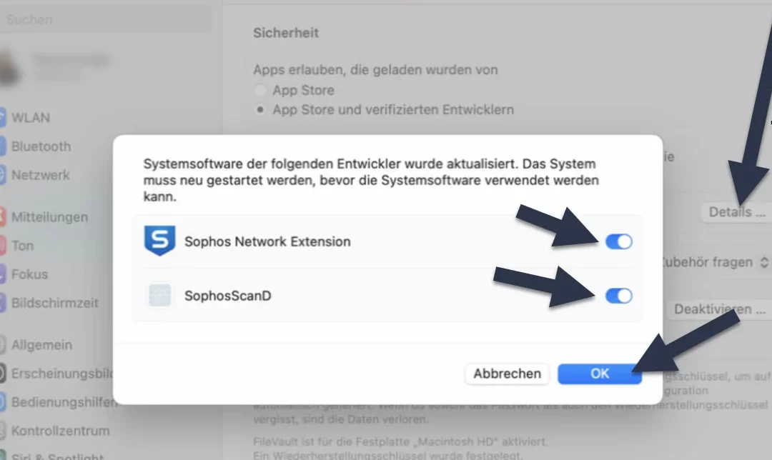 Sophos Endpoint richtig auf Mac installieren